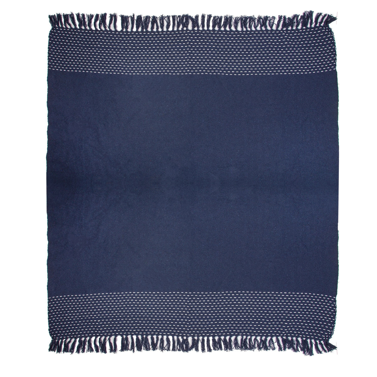 Sass & Belle Stitched Blue Blanket Throw