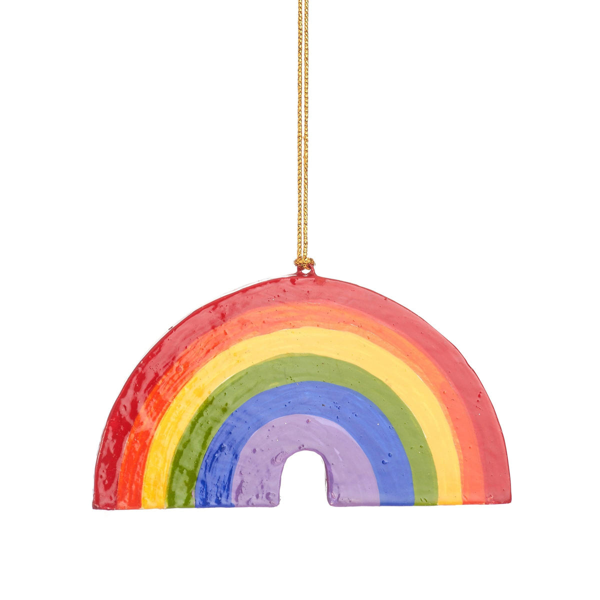Sass & Belle Wooden Rainbow Hanging Decoration