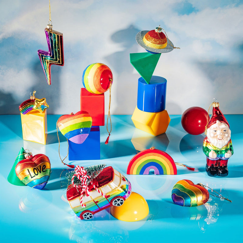 Sass & Belle Wooden Rainbow Hanging Decoration