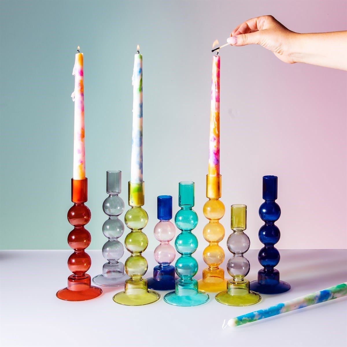 Sass & Belle Yellow Bubble Candleholder