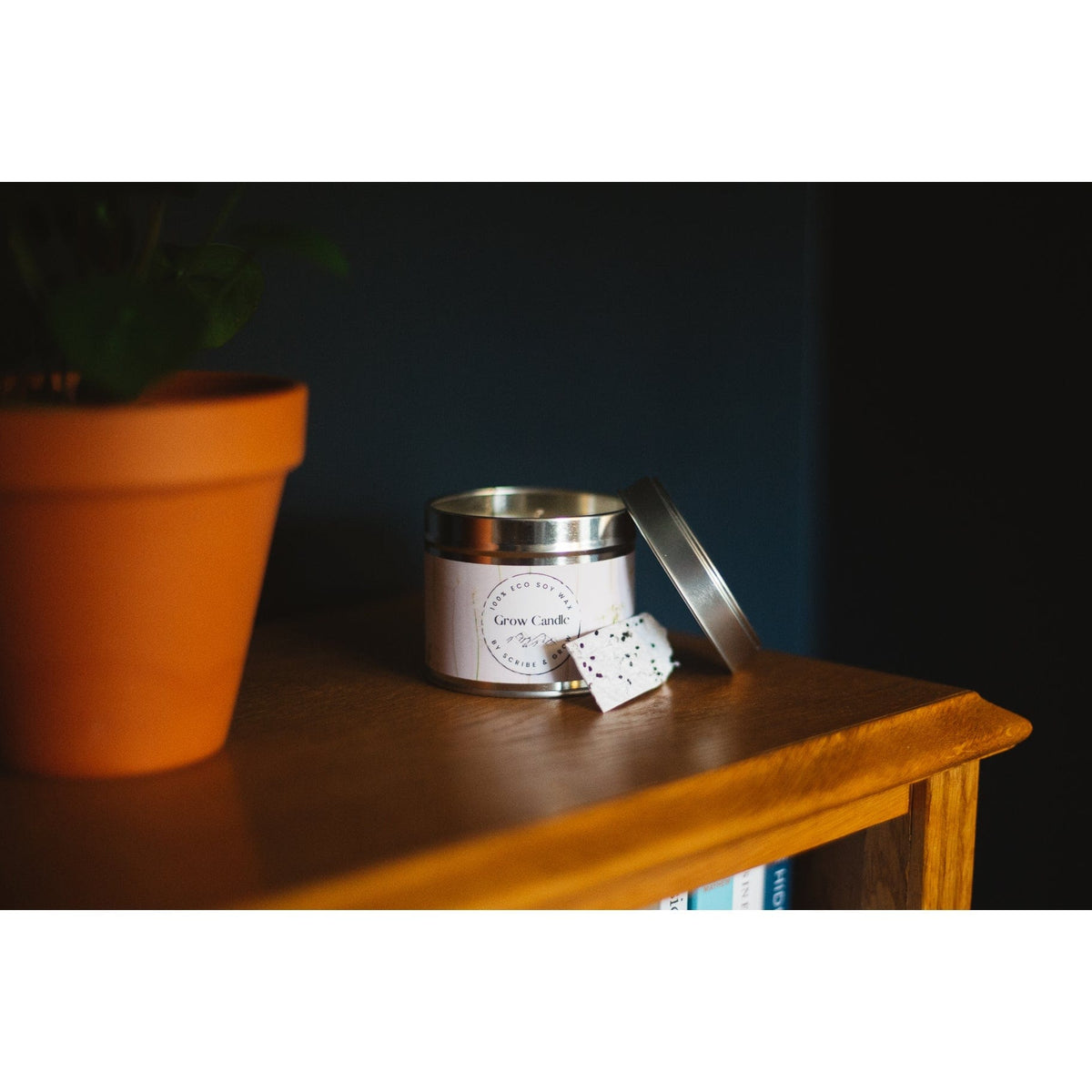 Scribe & Grow Pomegranate & Plum Grow Candle