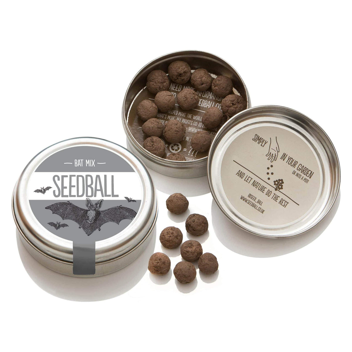Seedball Bat Mix Wildflower Seed Tin