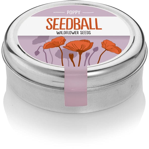 Seedball Poppy Mix Wildflower Seed Tin