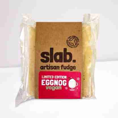 Slab Eggnog Fudge Slab
