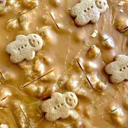 Slab Gingerbread Man Fudge Slab