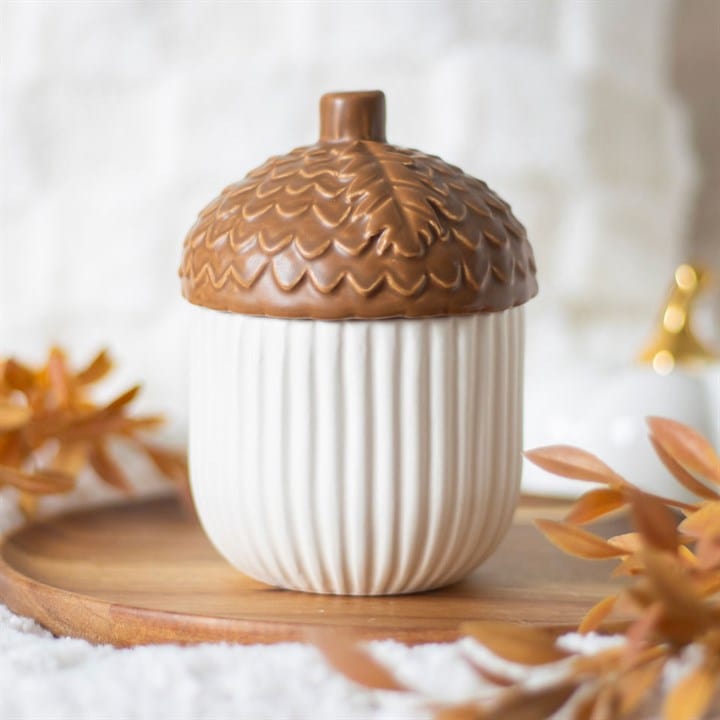 Something Different Autumn Acorn Ceramic Storage Jar