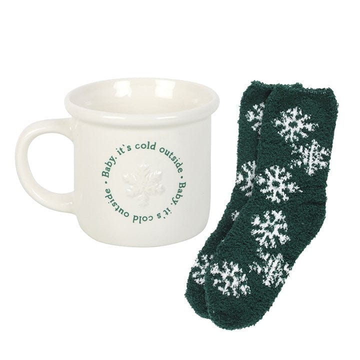Something Different Baby It's Cold Outside Mug and Socks Set