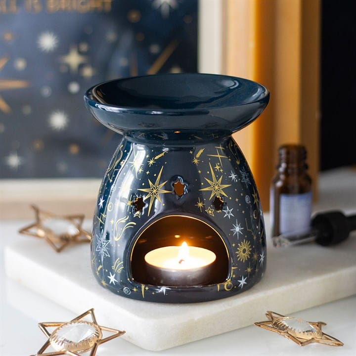 Something Different Blue Starry Night Oil Burner and Wax Warmer