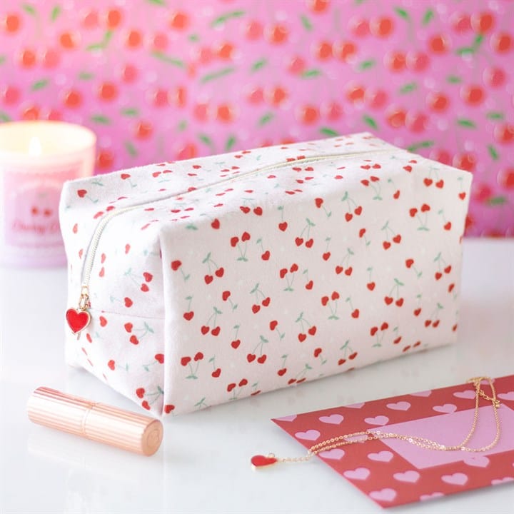 Something Different Cherry Print Make Up Bag