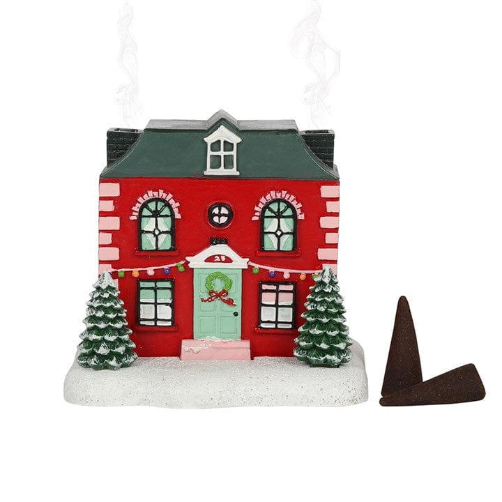 Something Different Christmas House Incense Cone Burner