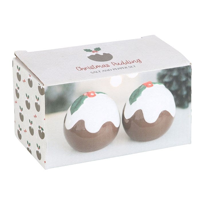 Something Different Christmas Pudding Salt and Pepper Shakers