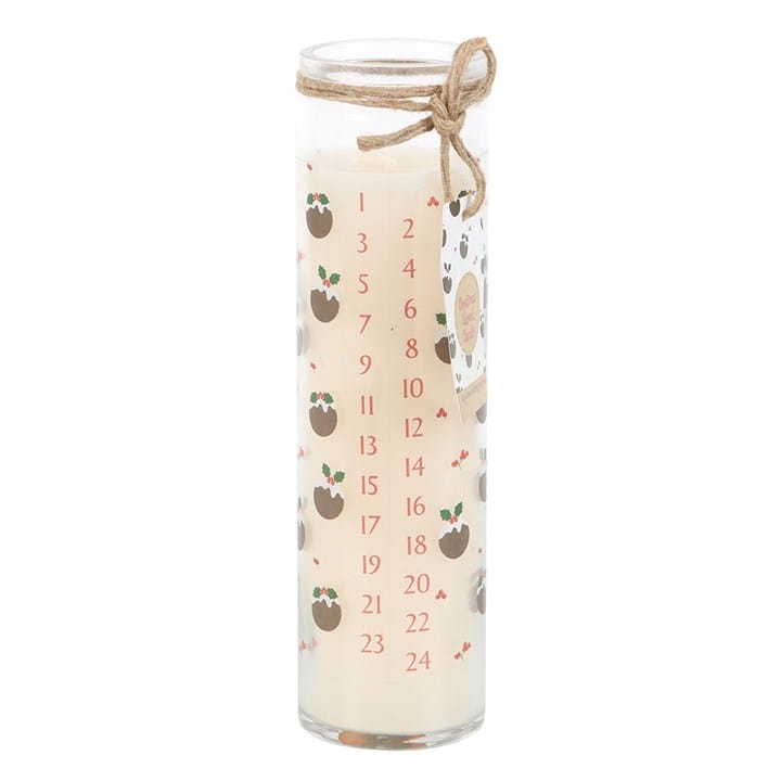Something Different Christmas Pudding Scented Advent Tube Candle