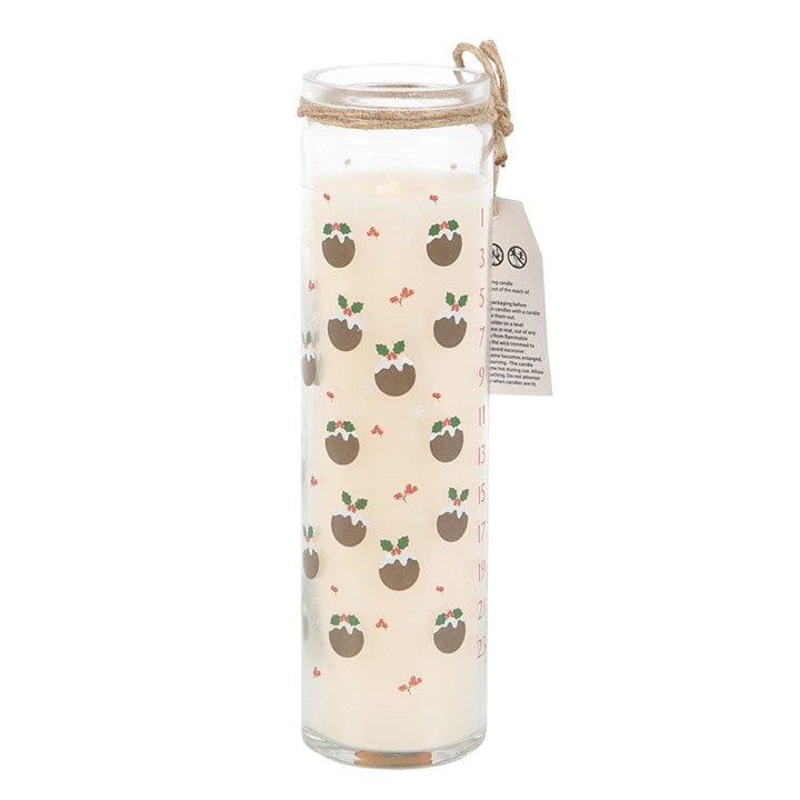 Something Different Christmas Pudding Scented Advent Tube Candle