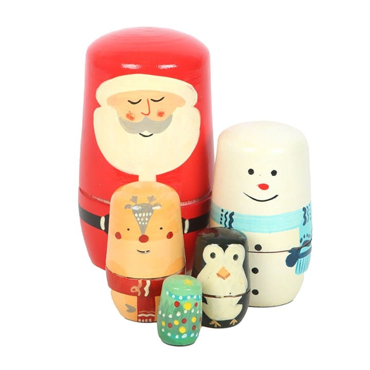 Something Different Christmas Russian Nesting Doll Set