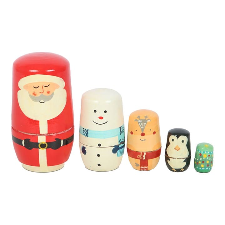 Something Different Christmas Russian Nesting Doll Set