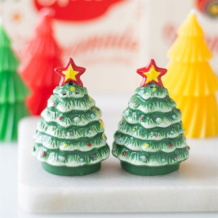 Something Different Christmas Trees Salt & Pepper Shakers