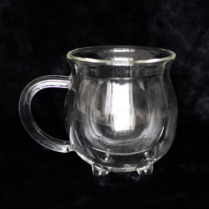 Something Different Clear Double Walled Glass Cauldron Mug