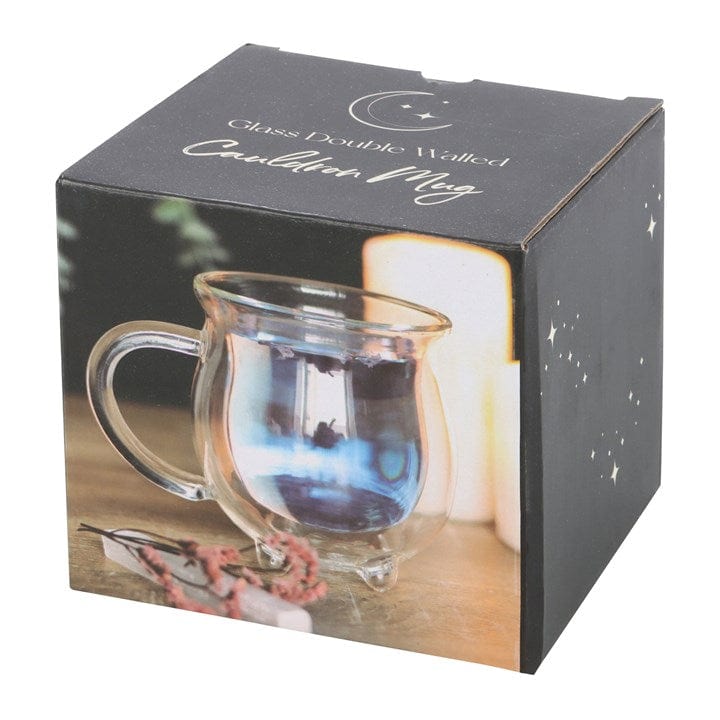 Something Different Clear Double Walled Glass Cauldron Mug