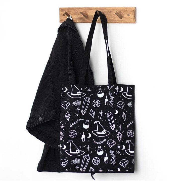 Something Different Crystal Witch Print Tote Bag