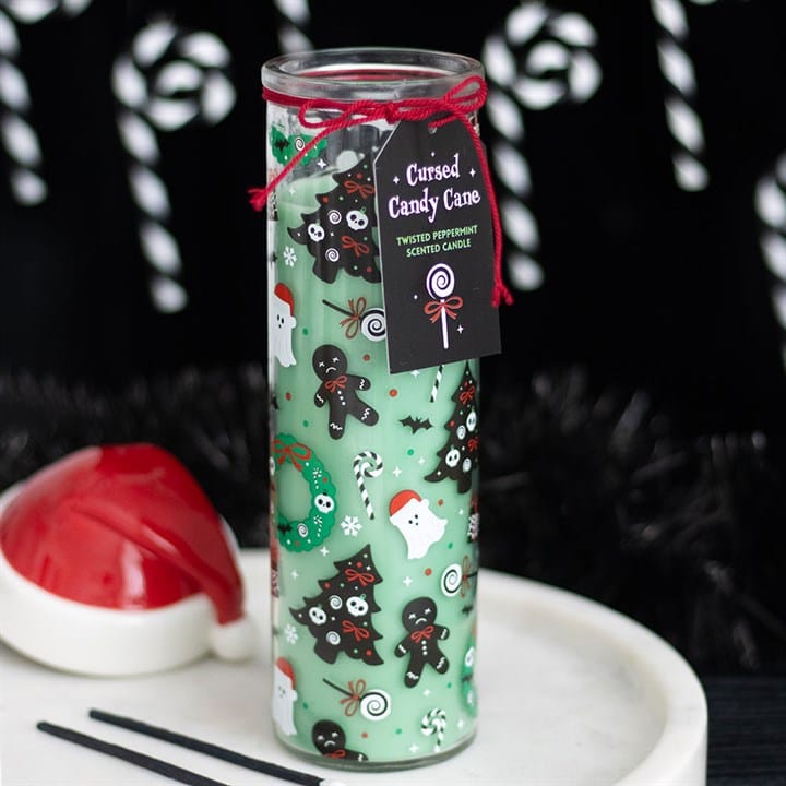 Something Different Cursed Candy Cane Tube Candle
