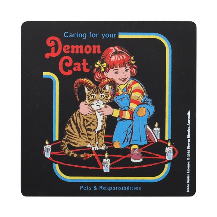 Something Different Demon Cat Coaster