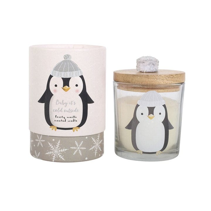 Something Different Frosty Vanilla Penguin Candle