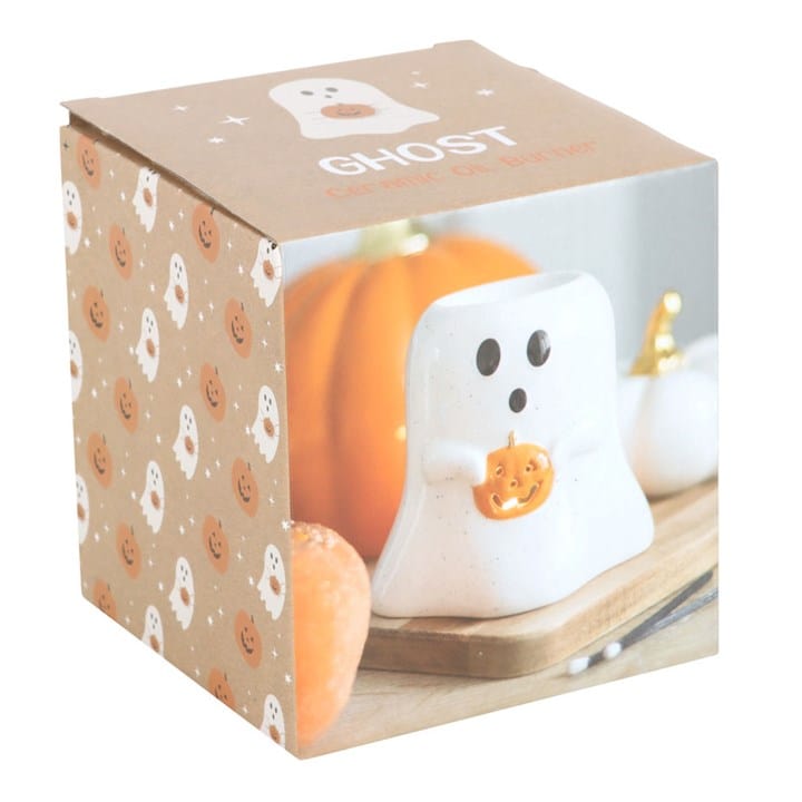 Something Different Ghost Shaped Oil Burner With Pumpkin