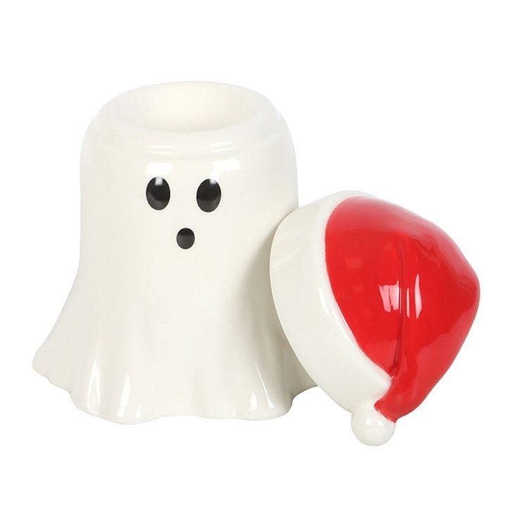 Something Different Ghost with Santa Hat Oil Burner and Wax Warmer