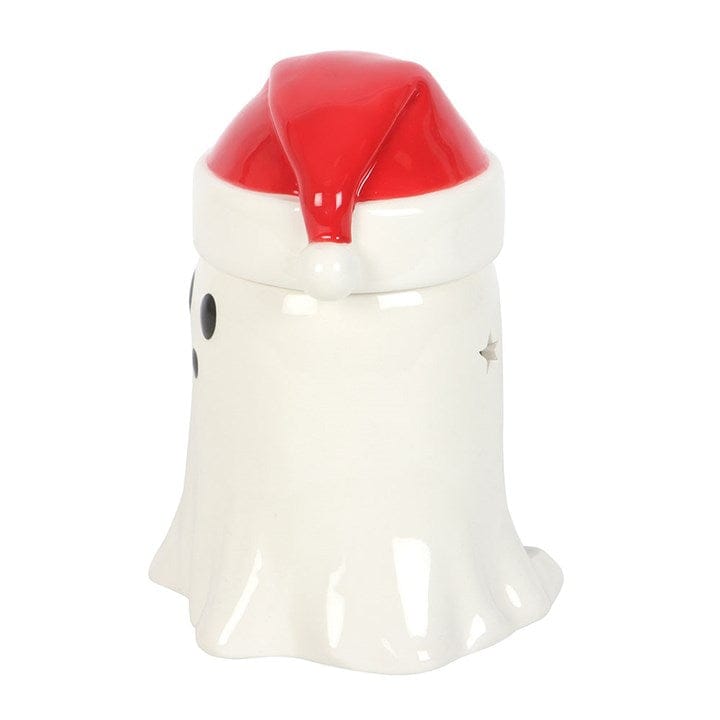 Something Different Ghost with Santa Hat Oil Burner and Wax Warmer