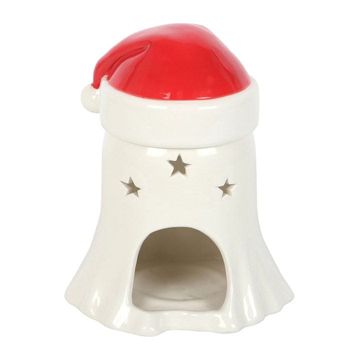 Something Different Ghost with Santa Hat Oil Burner and Wax Warmer
