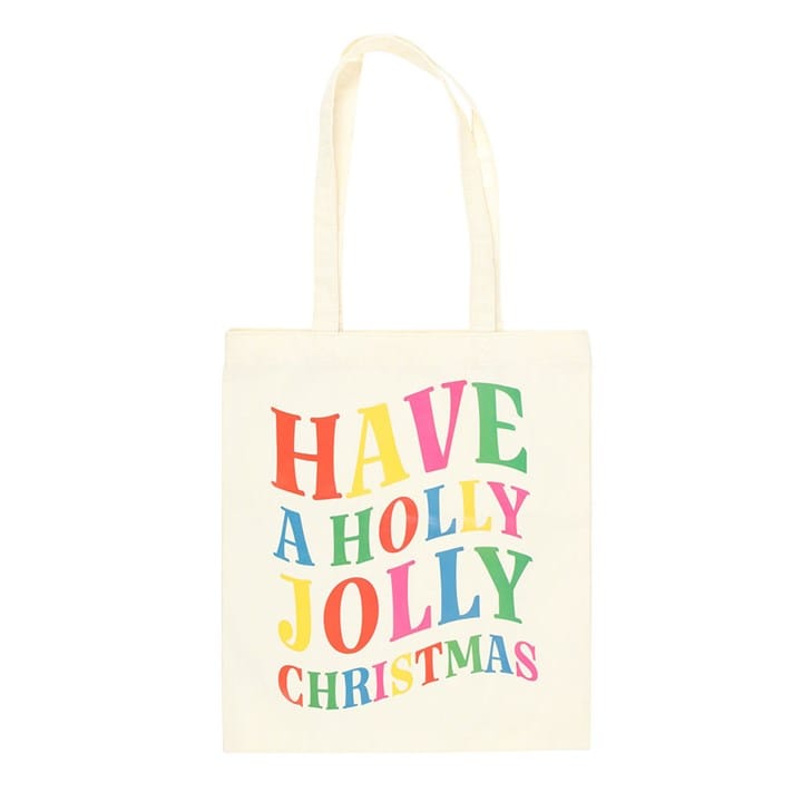 Something Different Holly Jolly Christmas Polyester Tote Bag