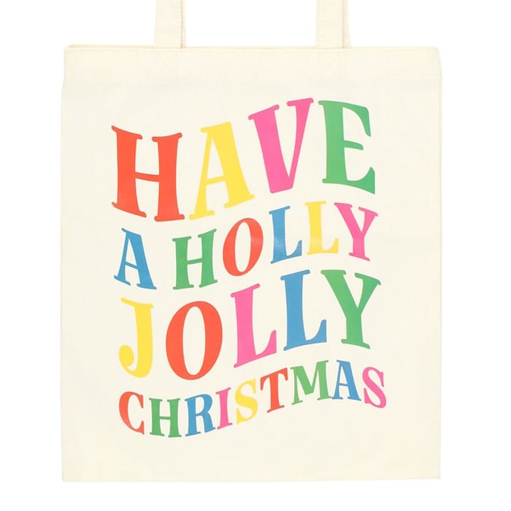 Something Different Holly Jolly Christmas Polyester Tote Bag