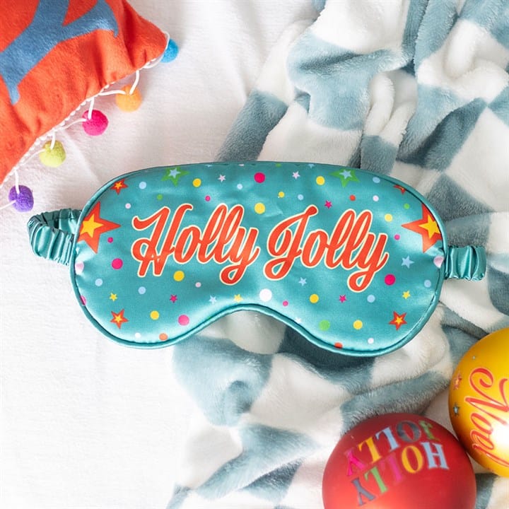 Something Different Holly Jolly Satin Sleep Mask