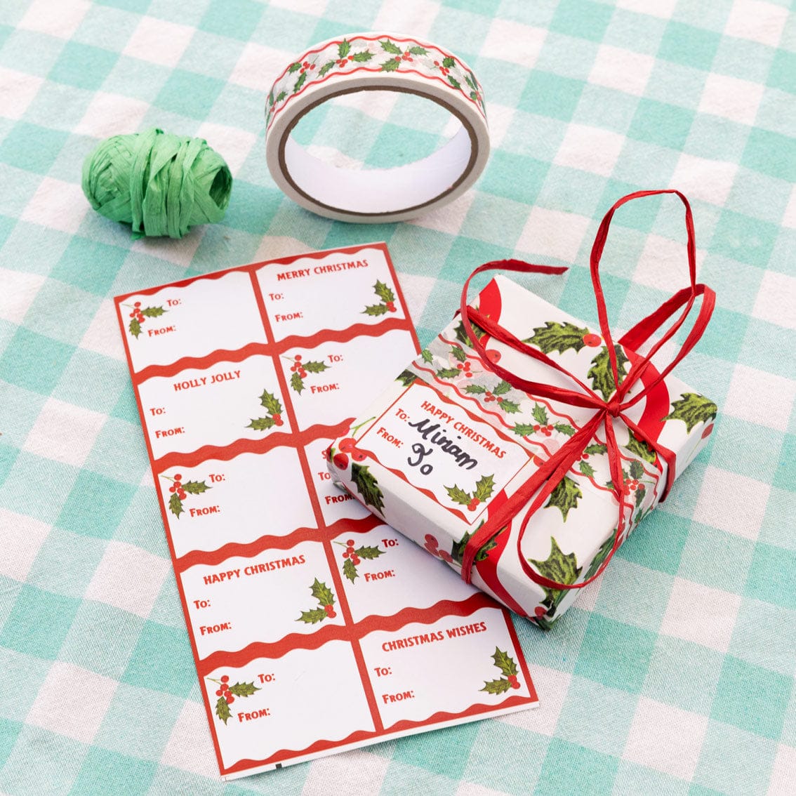 Something Different Holly Paper Tape - 20m