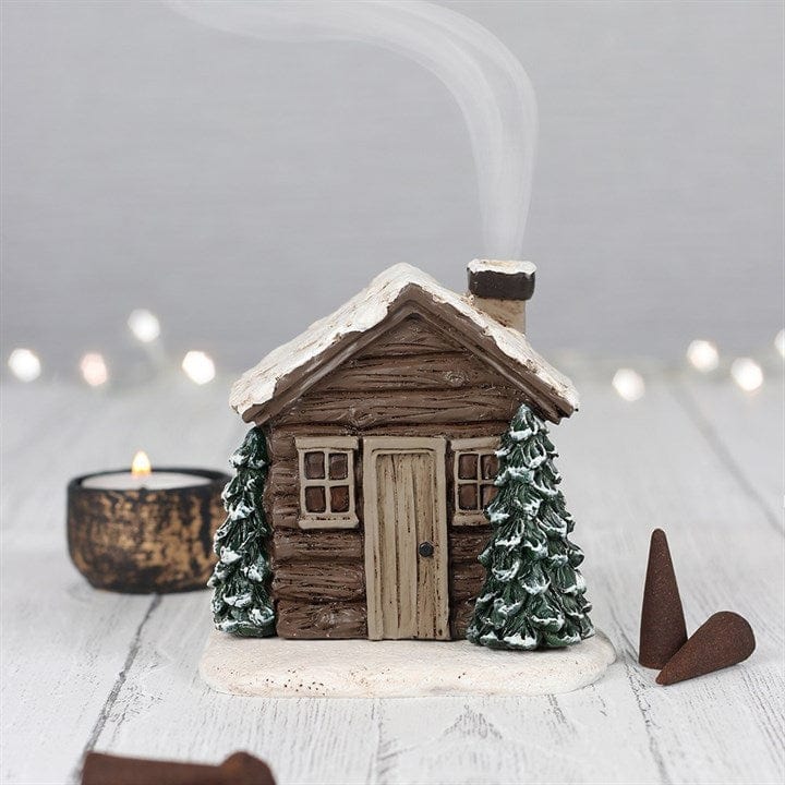 Something Different Log Cabin Incense Cone Burner