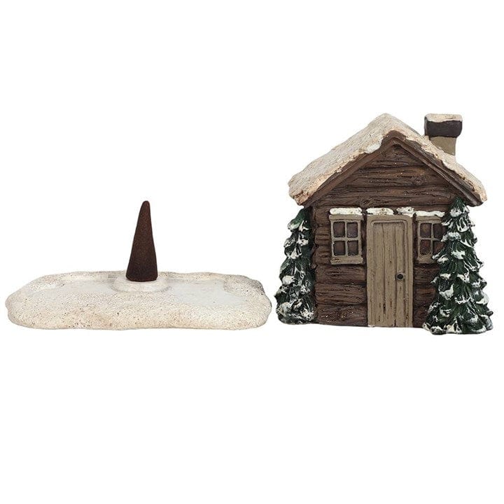 Something Different Log Cabin Incense Cone Burner