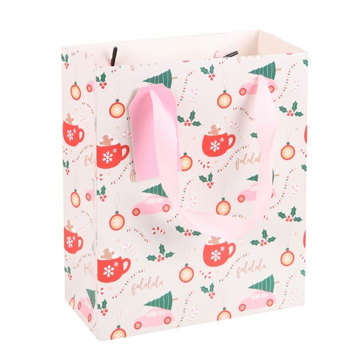 Something Different Medium Sugarplum Fun Christmas Print Gift Bag
