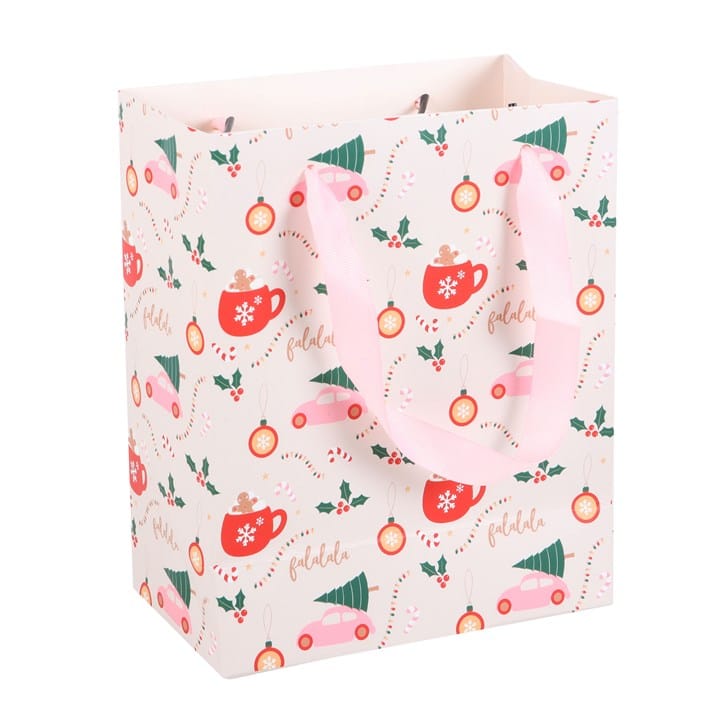 Something Different Medium Sugarplum Fun Christmas Print Gift Bag