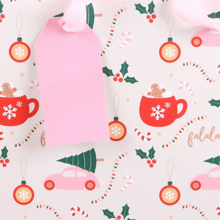 Something Different Medium Sugarplum Fun Christmas Print Gift Bag