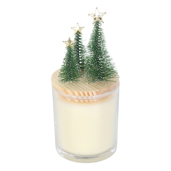 Something Different Merry and Bright Bauble Cinnamon & Spice Glass Candle with Tree