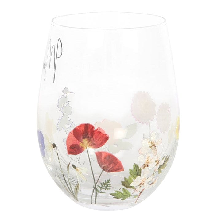 Something Different Mum Print Stemless Glass