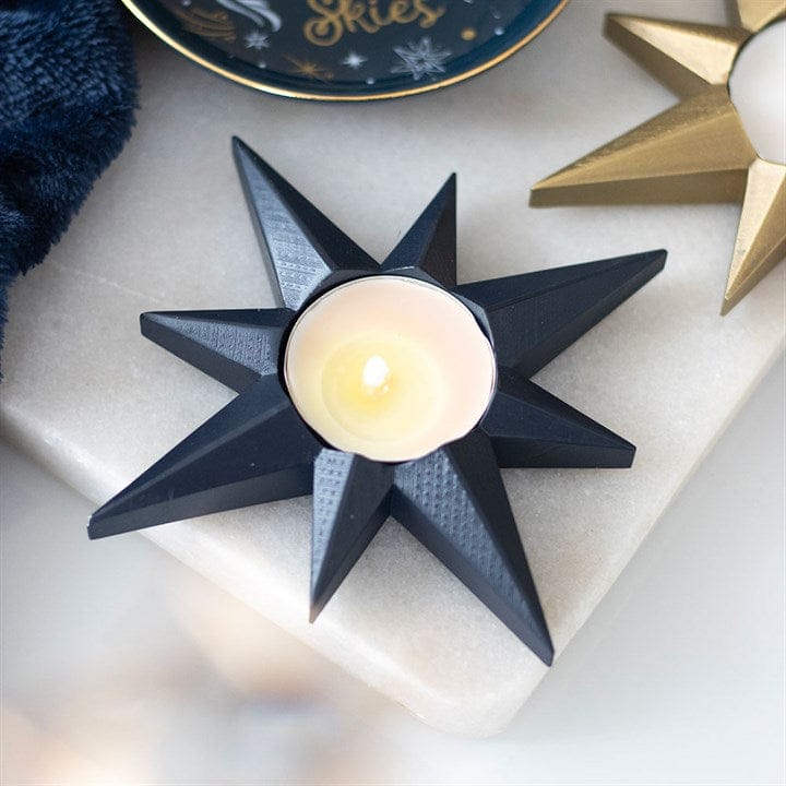 Something Different Navy Star Tealight Candle Holder