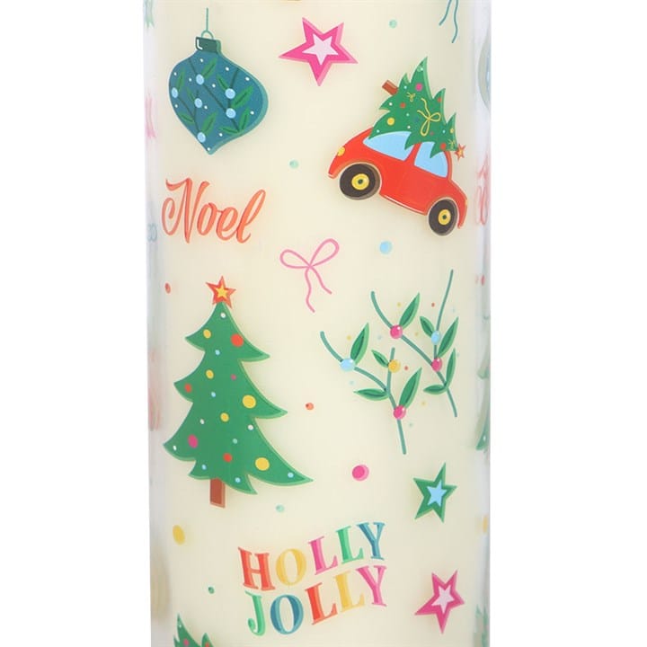 Something Different Nostalgic Christmas Print Christmas Pudding Scented Tube Candle