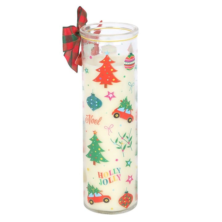 Something Different Nostalgic Christmas Print Christmas Pudding Scented Tube Candle