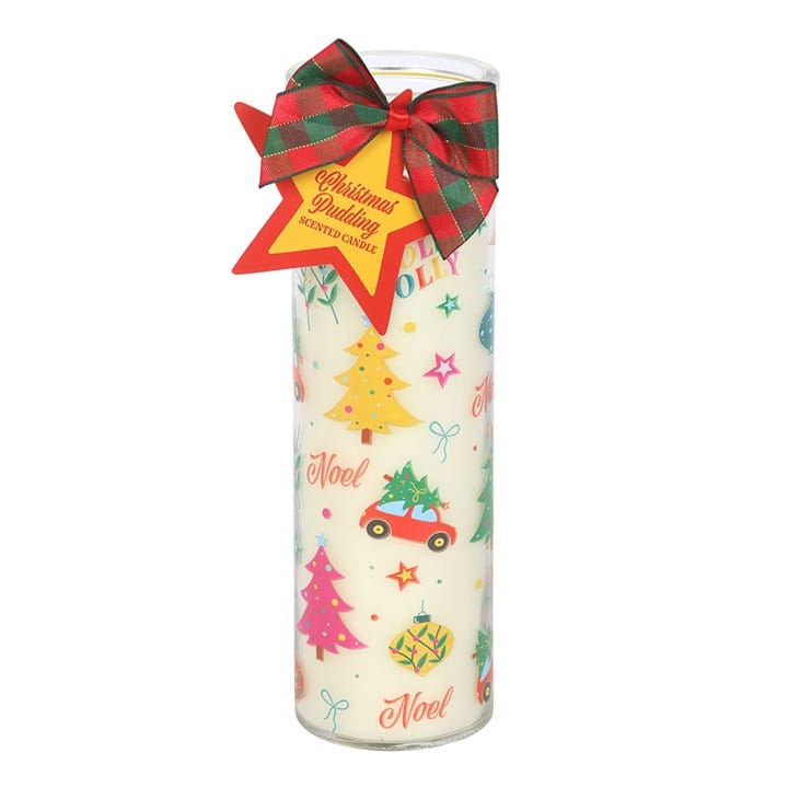 Something Different Nostalgic Christmas Print Christmas Pudding Scented Tube Candle