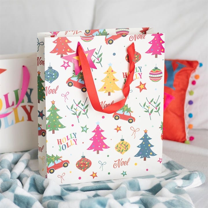 Something Different Nostalgic Christmas Print Gift Bag