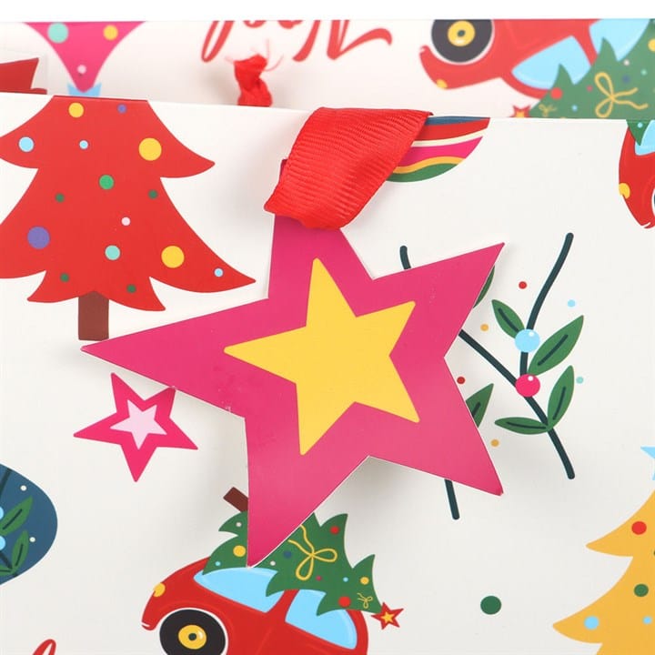 Something Different Nostalgic Christmas Print Gift Bag