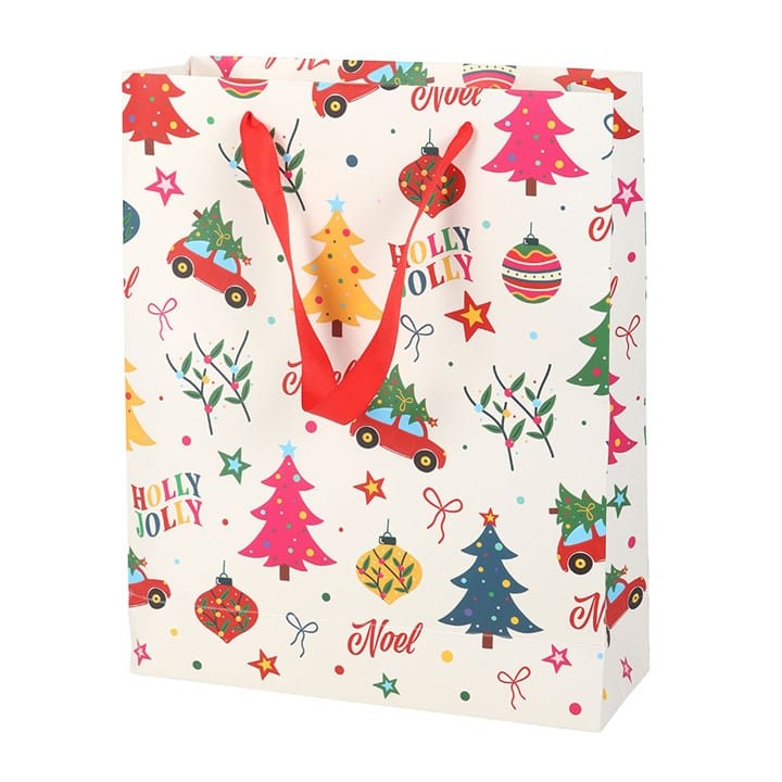 Something Different Nostalgic Christmas Print Gift Bag