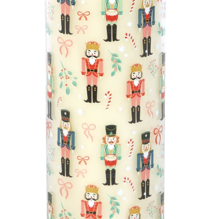 Something Different Nutcracker Print Festive Spice Tube Candle