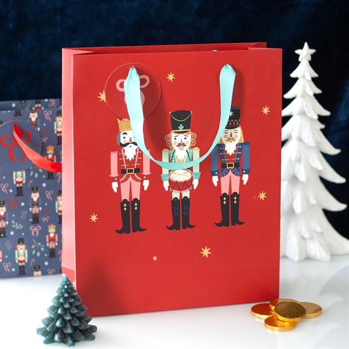 Something Different Red Nutcracker Gift Bag